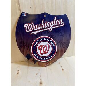 Washington Nationals Baseball MLB Plastic‎ Sign Plaque New Team Colors